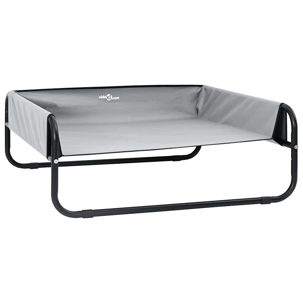 Dog Bed Light grey S Oxford Fabric and Steel