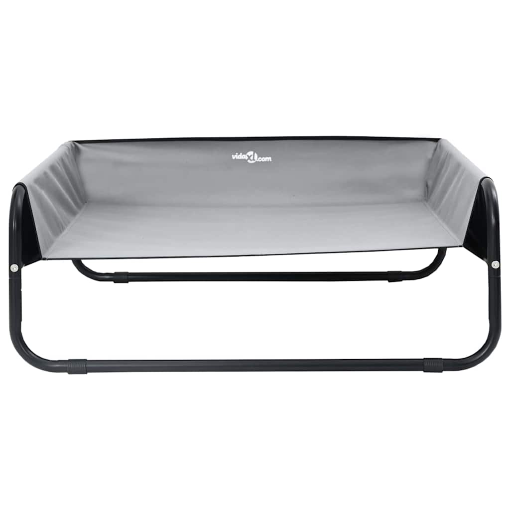 Dog Bed Light grey S Oxford Fabric and Steel