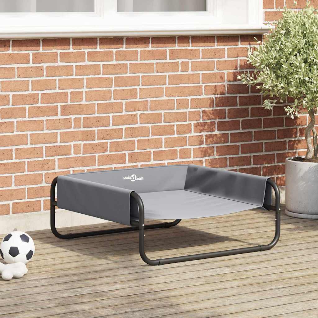 Dog Bed Light grey ML Oxford Fabric and Steel