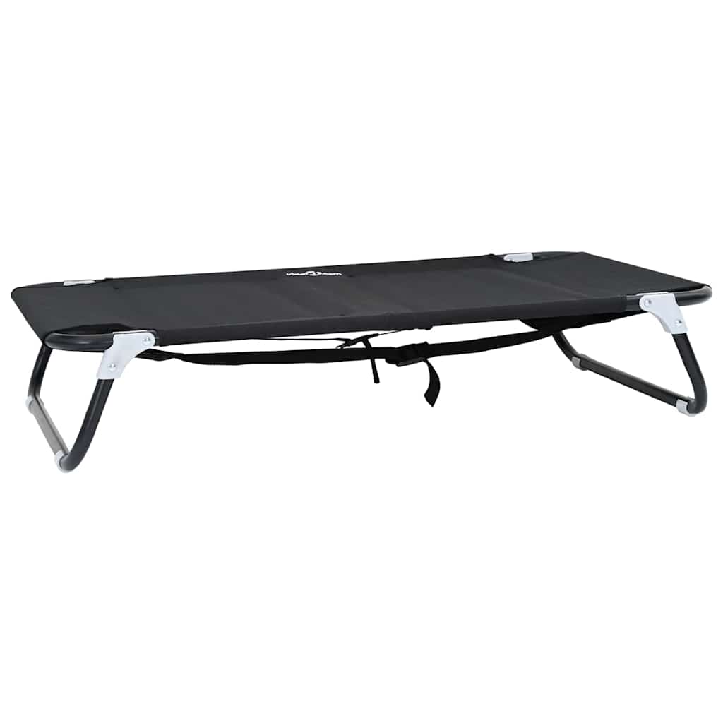 Dog Bed Black ML Oxford Fabric and Steel