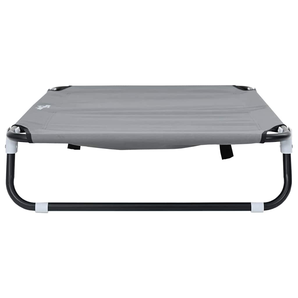 Dog Bed Light grey 90 x 55 x 18 cm Oxford Fabric and Steel