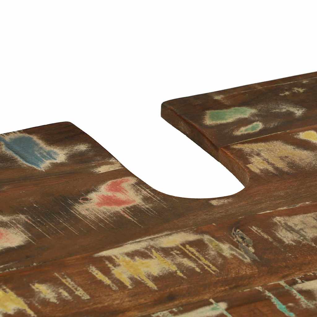 Bathroom Furniture Set 3 pcs Multicolour Solid Reclaimed Wood