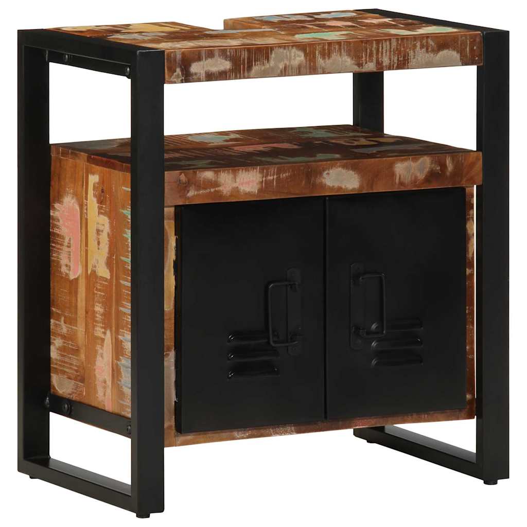 Bathroom Furniture Set 4 pcs Multicolour Solid Reclaimed Wood