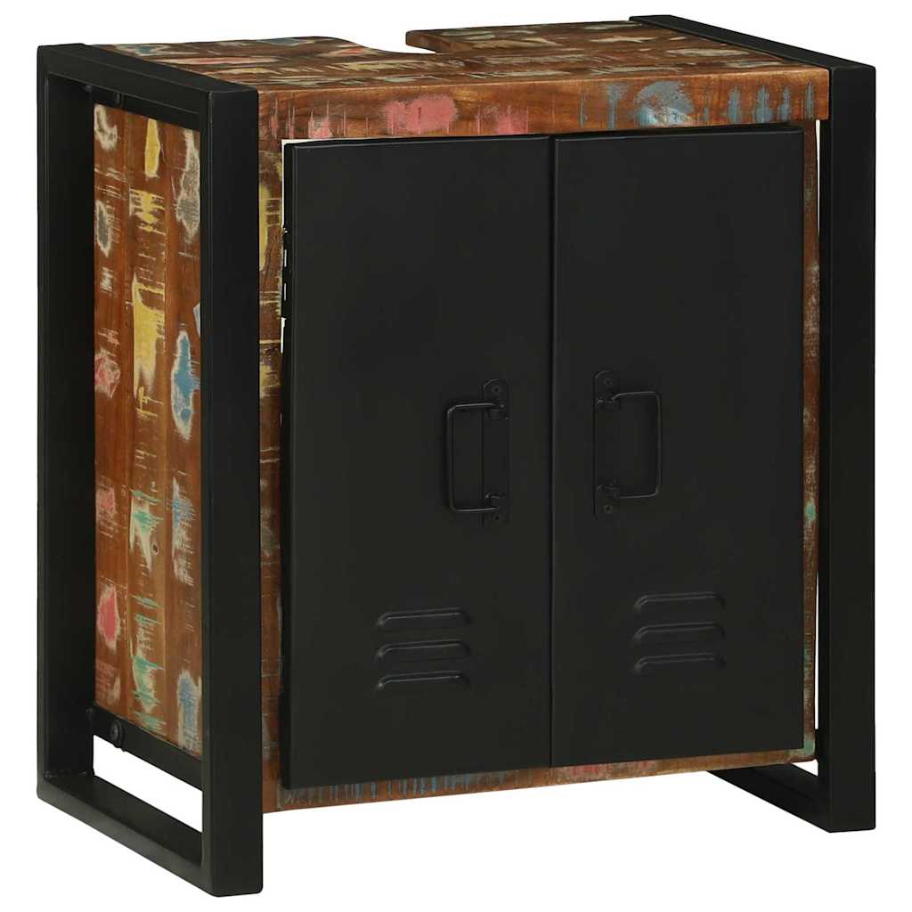 Bathroom Furniture Set 4 pcs Multicolour Solid Reclaimed Wood