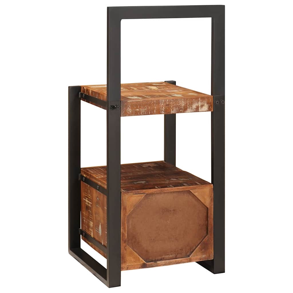 Valet Stand Multicolour 40 x 40 x 90 cm Solid Reclaim wood