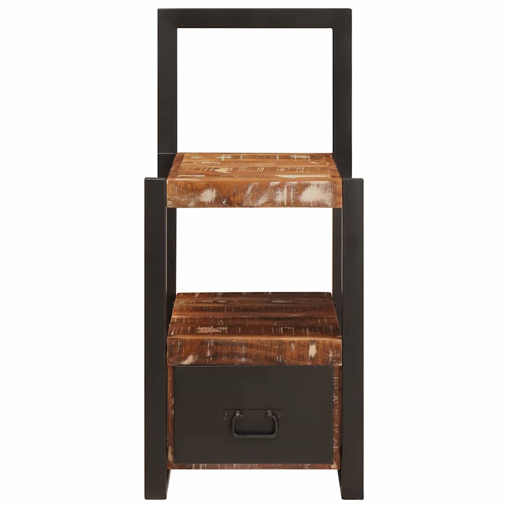 Valet Stand Multicolour 40 x 40 x 90 cm Solid Reclaim wood