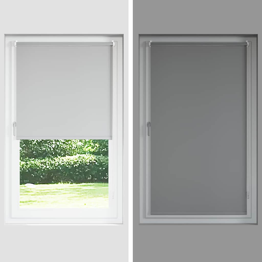 Roller Blind Blackout Black 65x175 cm Fabric Width 60.7 cm Polyester