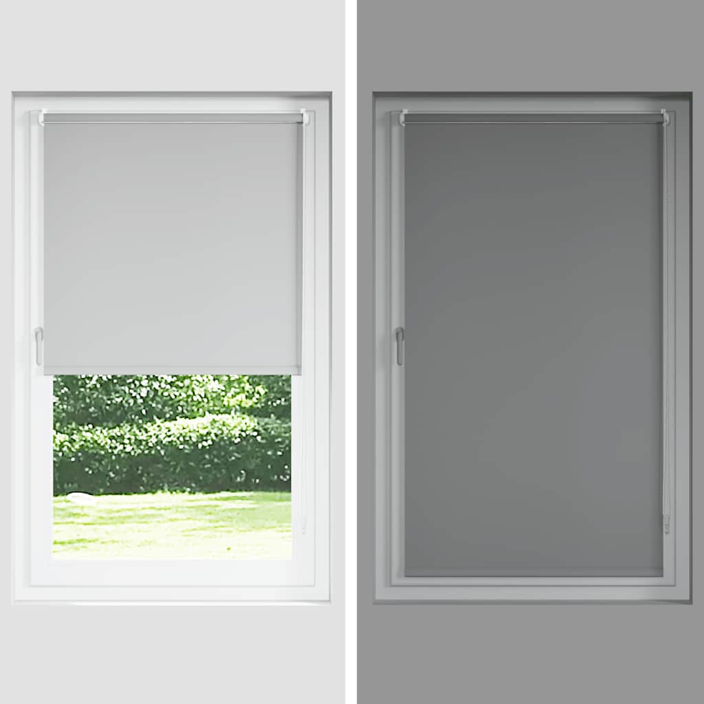 Roller Blind Blackout Black 110x230 cm Fabric Width 105.7 cm Polyester