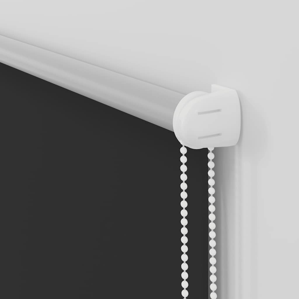 Roller Blind Blackout Black 110x230 cm Fabric Width 105.7 cm Polyester