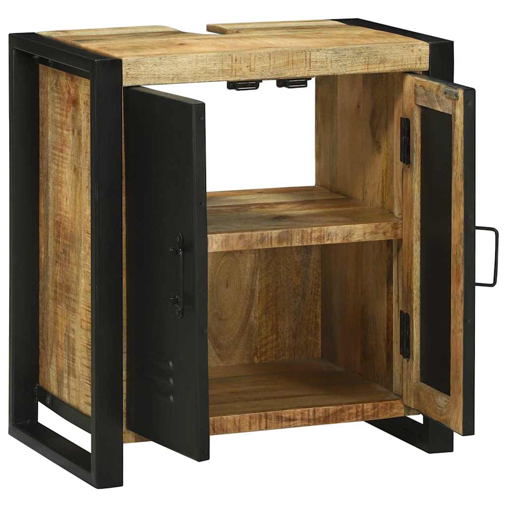 Sink Cabinet with Door Brown 55 x 35 x 60 cm Solid Mango wood