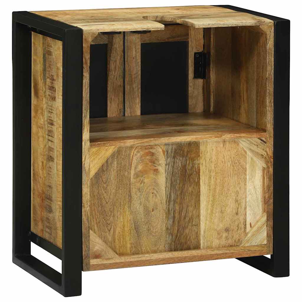 Sink Cabinet with Door Brown 55 x 35 x 60 cm Solid Mango wood