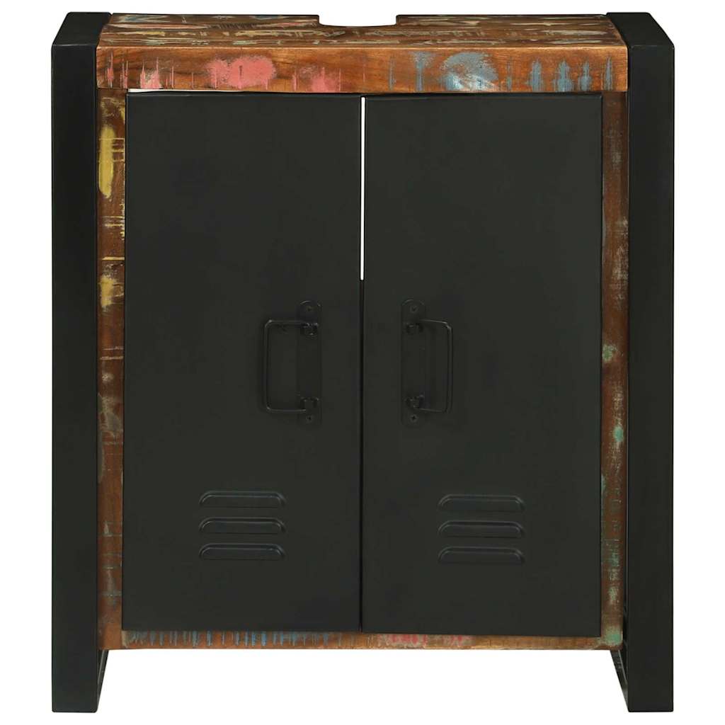 Sink Cabinet with Door Brown 55 x 35 x 60 cm Solid Reclaim wood