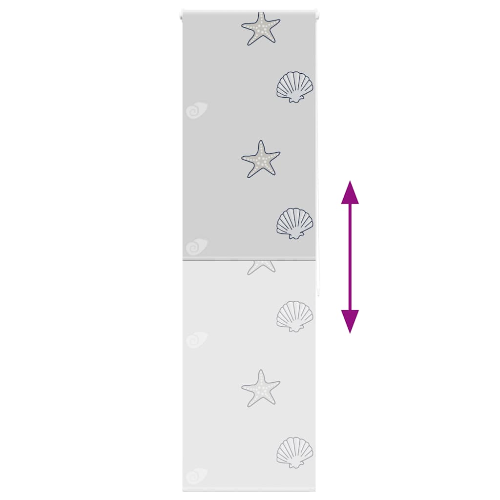 Shower Roller Blind 70x240 cm Fabric Width 66 cm