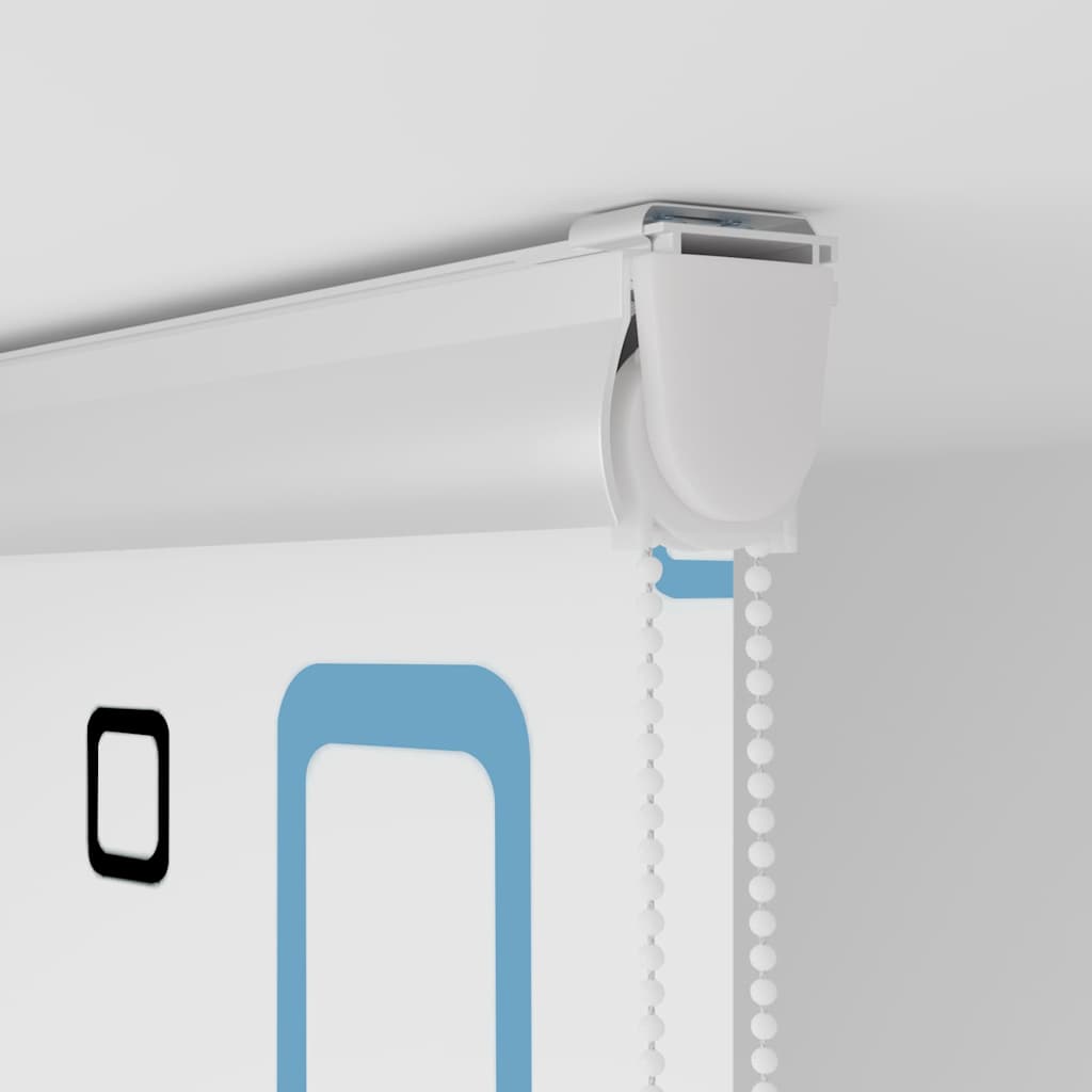 Shower Roller Blind with Cassette 80x240 cm Fabric Width 76 cm