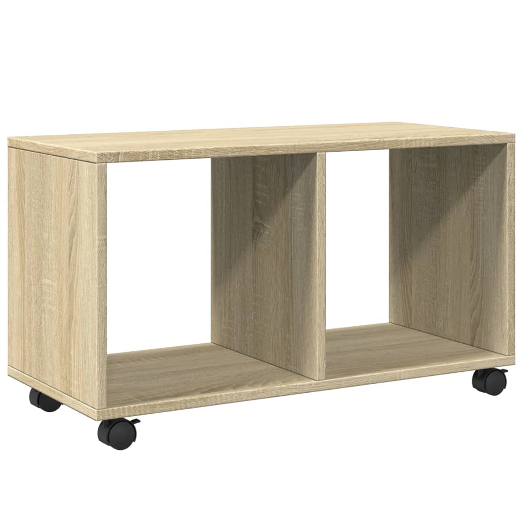 Rolling Cabinet Sonoma Oak 72x33x42.5 cm Engineered Wood