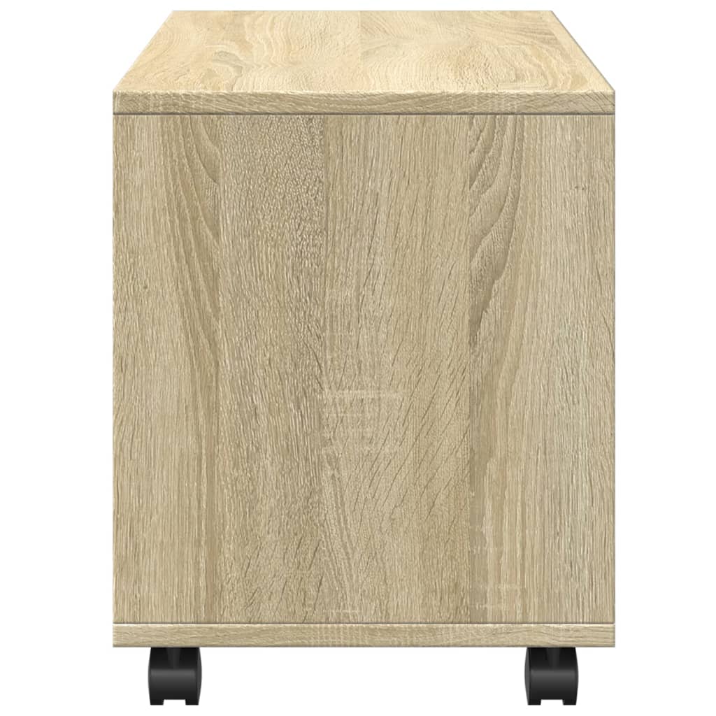 Rolling Cabinet Sonoma Oak 72x33x42.5 cm Engineered Wood