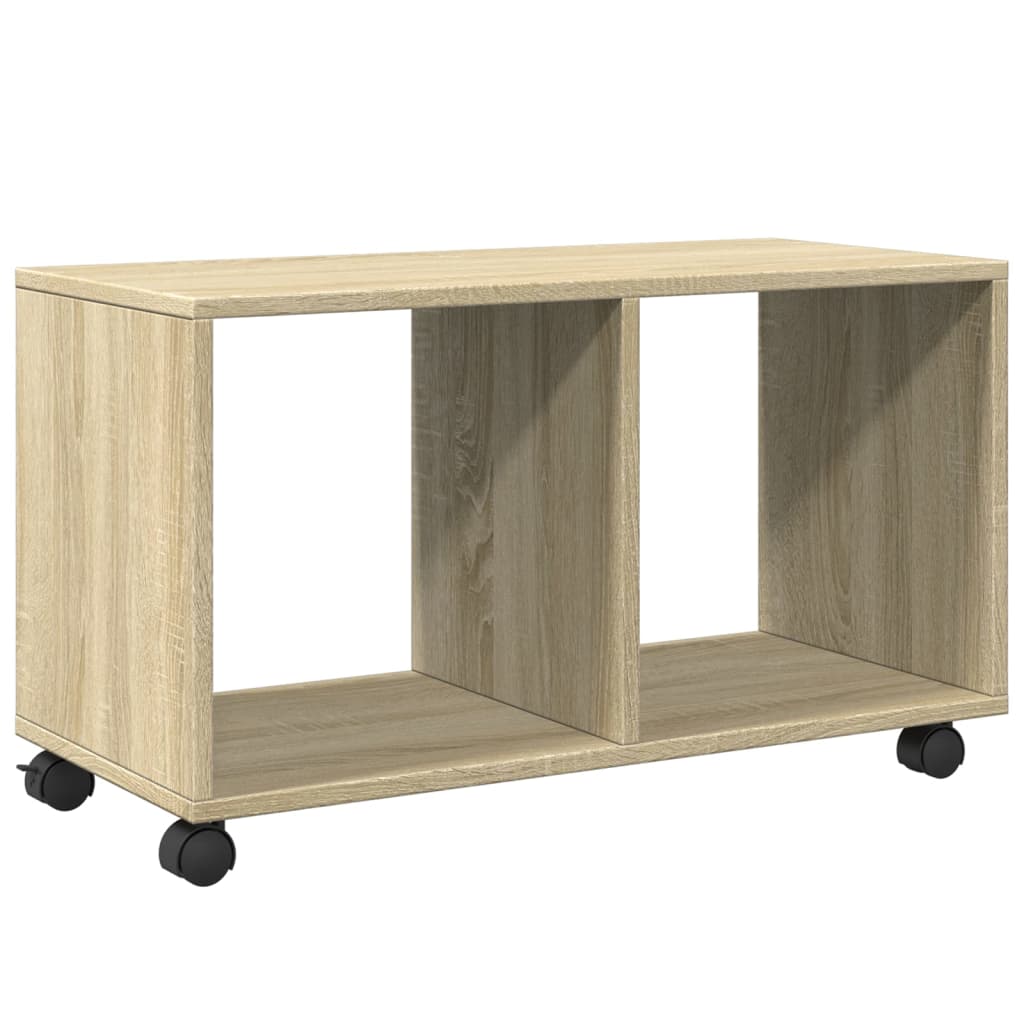 Rolling Cabinet Sonoma Oak 72x33x42.5 cm Engineered Wood