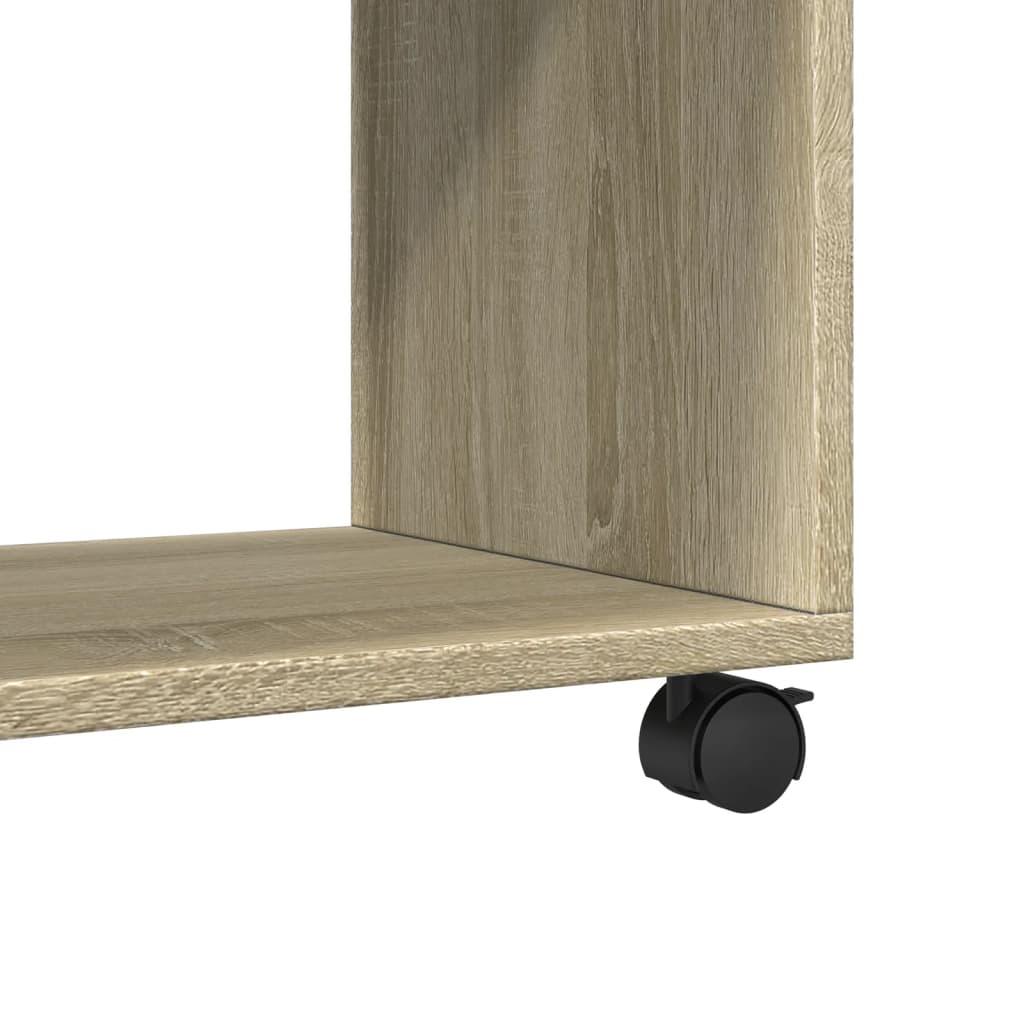 Rolling Cabinet Sonoma Oak 72x33x42.5 cm Engineered Wood