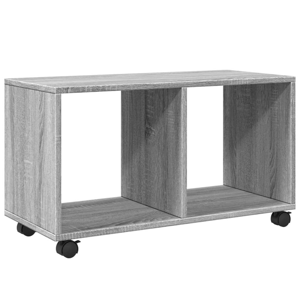 Rolling Cabinet Grey Sonoma 72x33x42.5 cm Engineered Wood