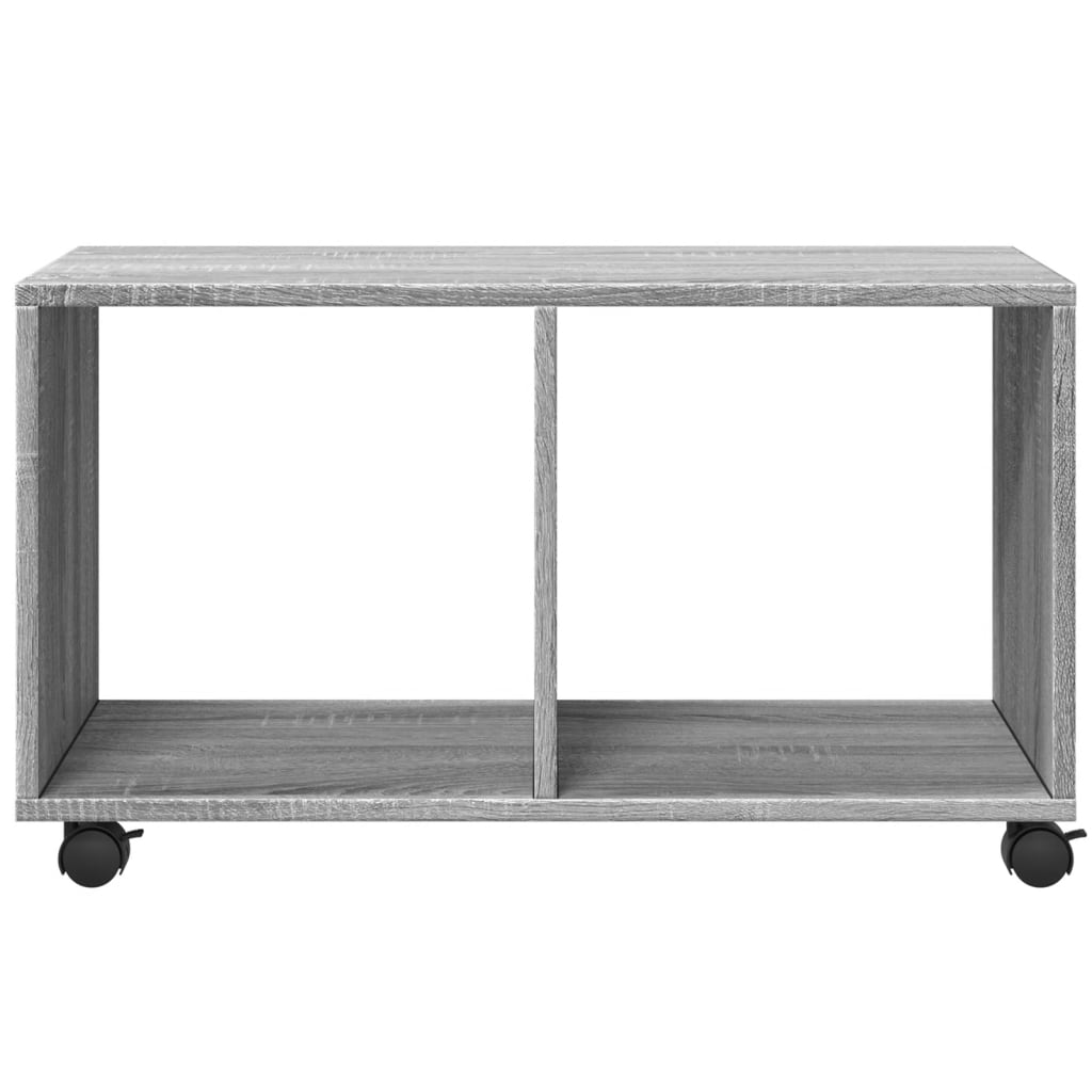 Rolling Cabinet Grey Sonoma 72x33x42.5 cm Engineered Wood
