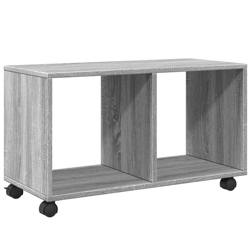 Rolling Cabinet Grey Sonoma 72x33x42.5 cm Engineered Wood