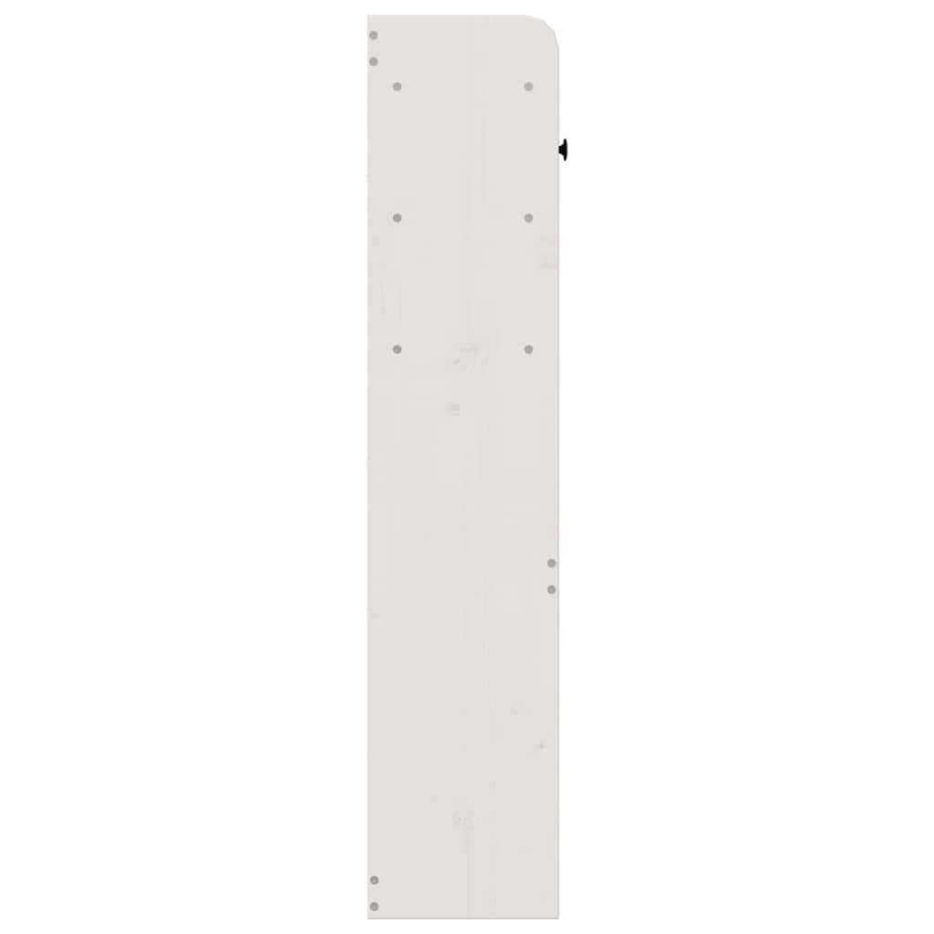 Headboard with Storage White 150 cm Solid Wood Pine