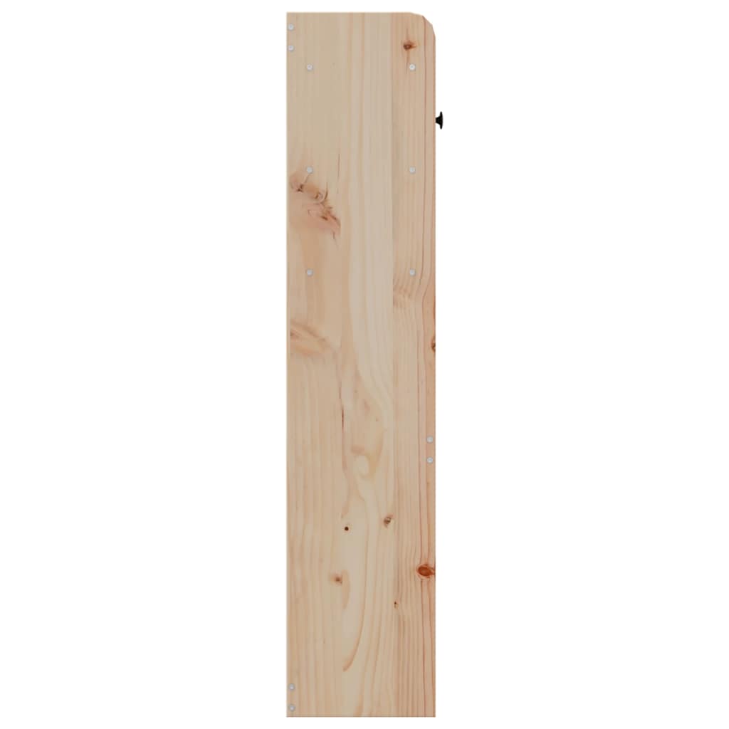 Headboard with Storage 135 cm Solid Wood Pine