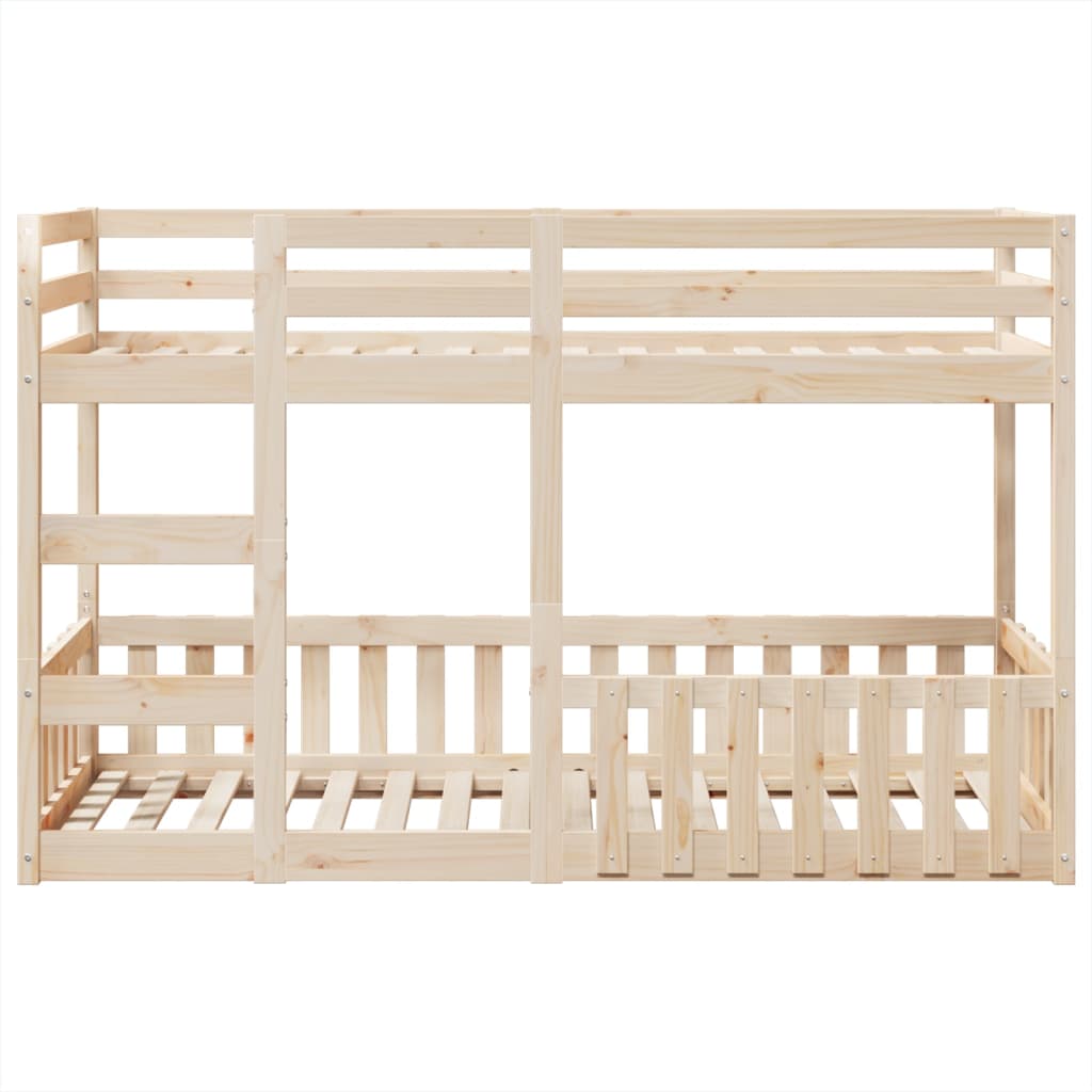 Bunk Bed 90x190 cm Solid Wood Pine