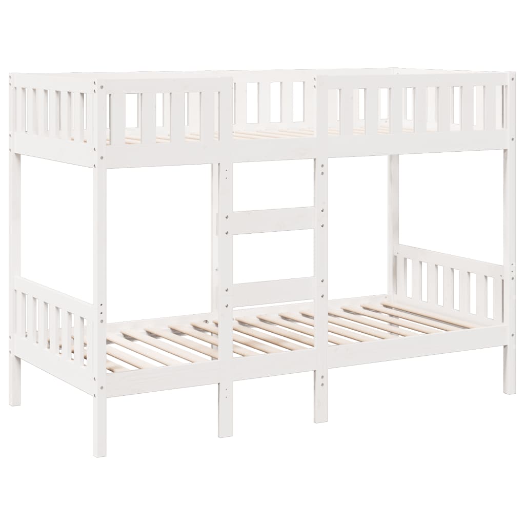 Bunk Bed White 90x200 cm Solid Wood Pine