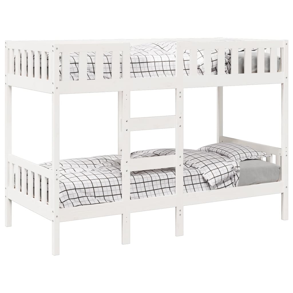 Bunk Bed White 90x200 cm Solid Wood Pine