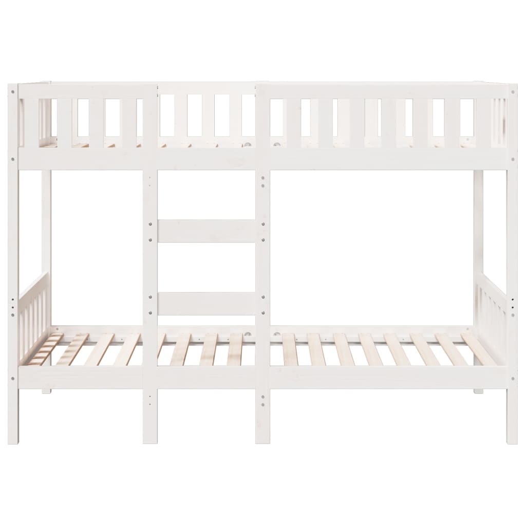 Bunk Bed White 90x200 cm Solid Wood Pine