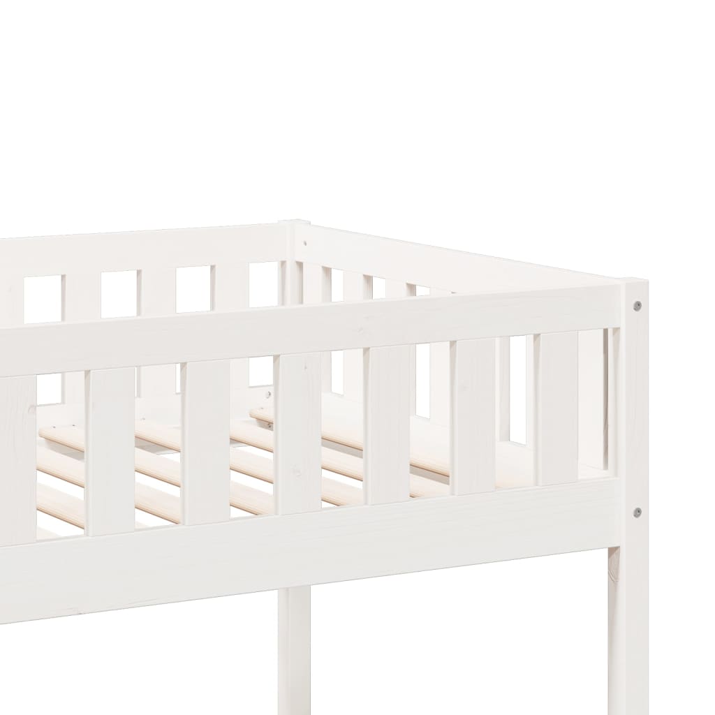Bunk Bed White 90x200 cm Solid Wood Pine