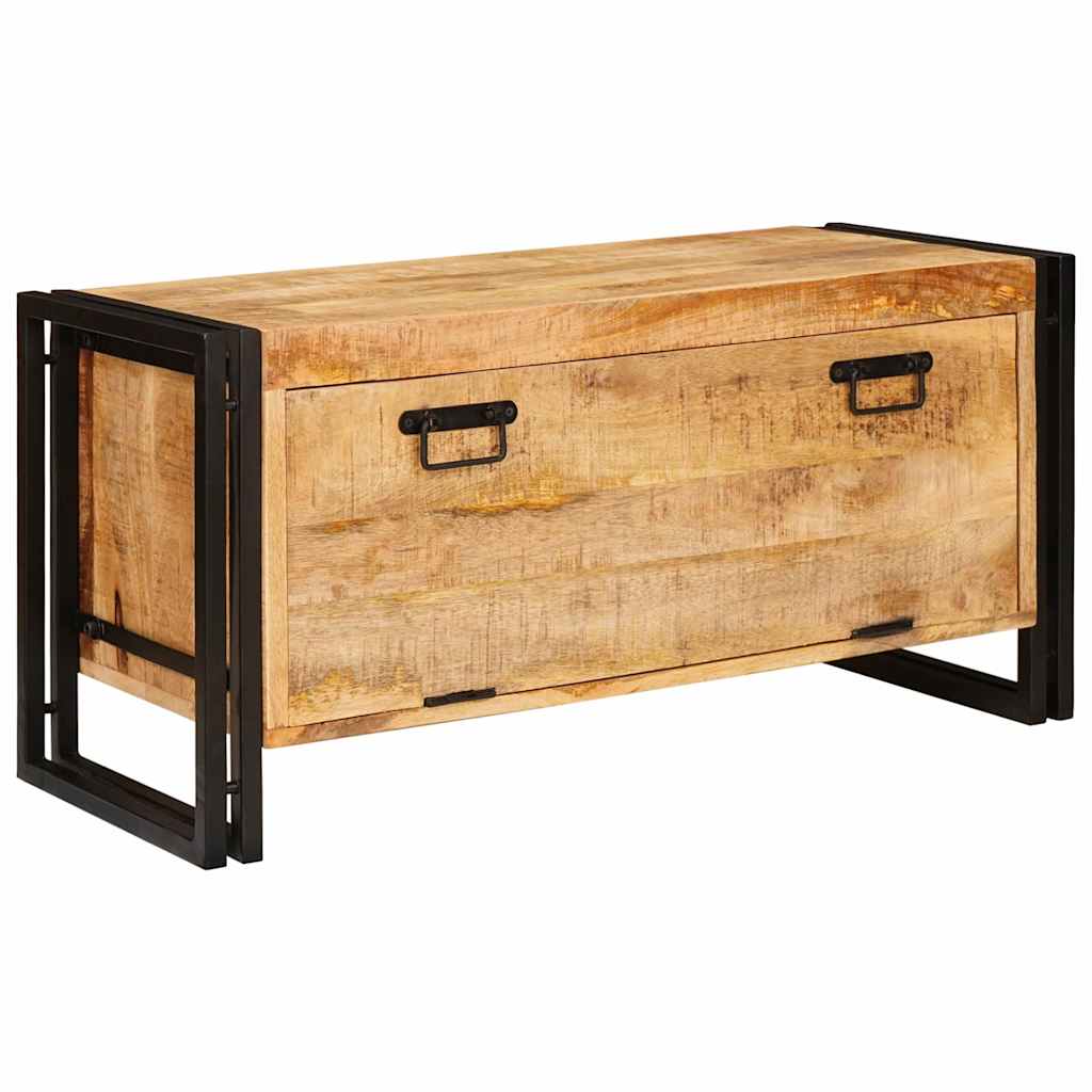Shoe Cabinet with Shelf Brown 90 x 38 x 45 cm Solid mango wood