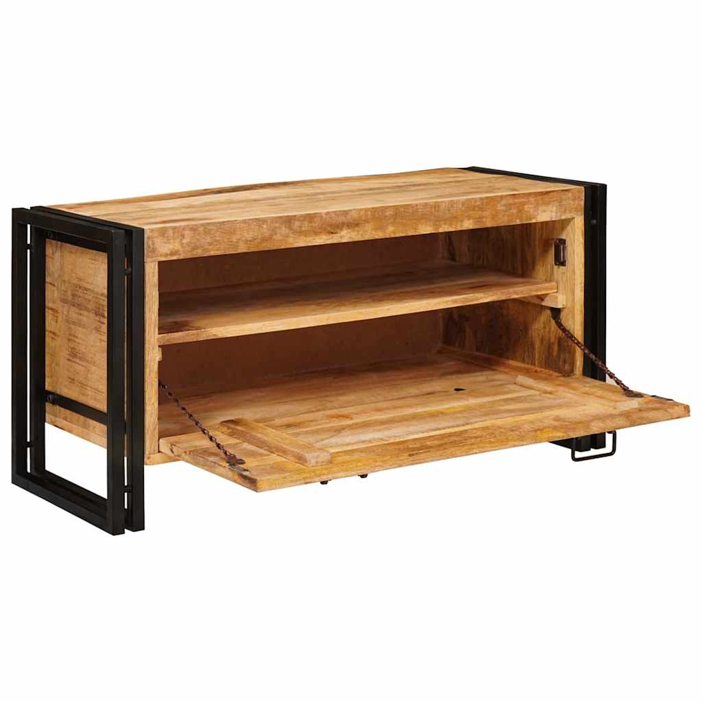 Shoe Cabinet with Shelf Brown 90 x 38 x 45 cm Solid mango wood