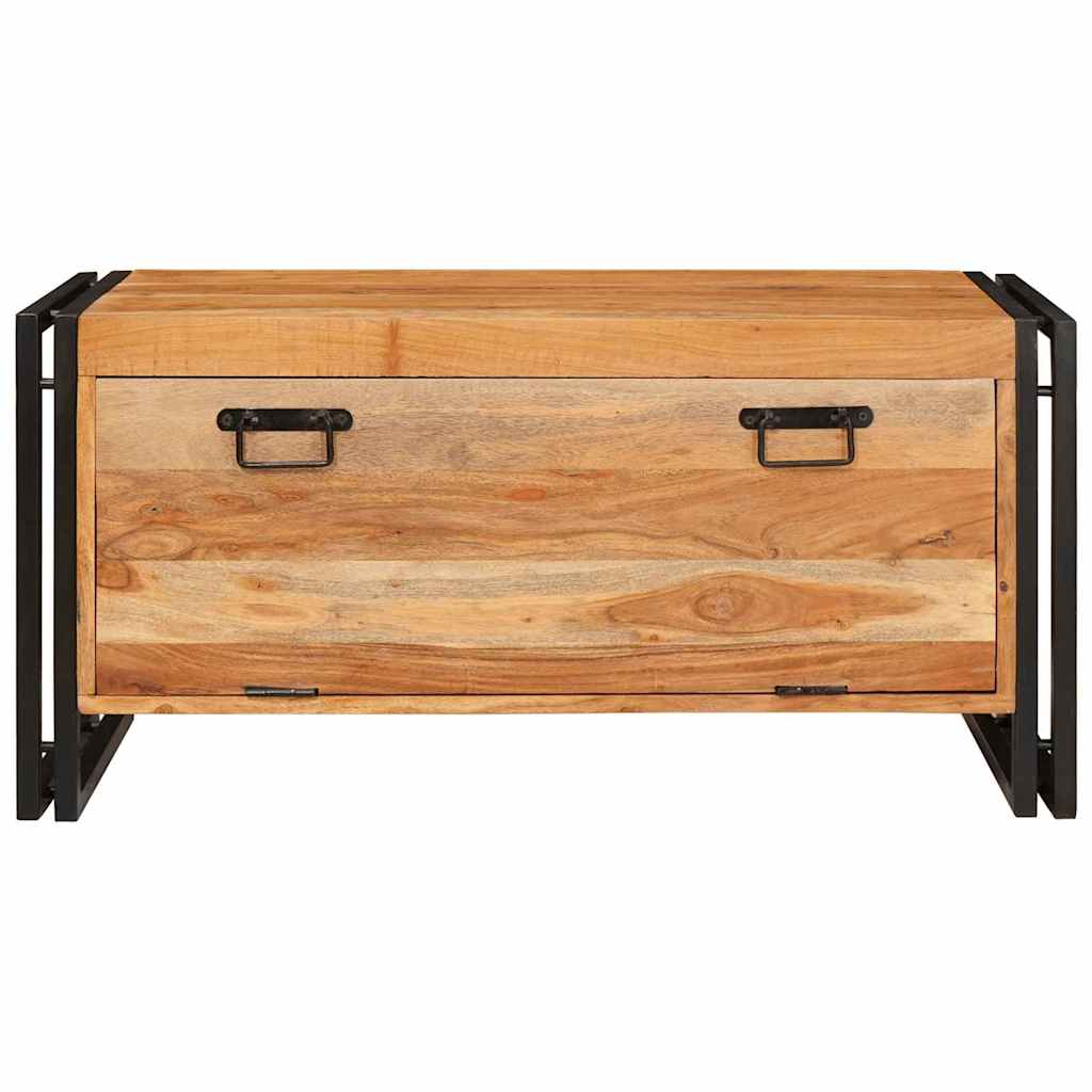 Shoe Cabinet with Shelf Brown 90 x 38 x 45 cm Solid acacia wood