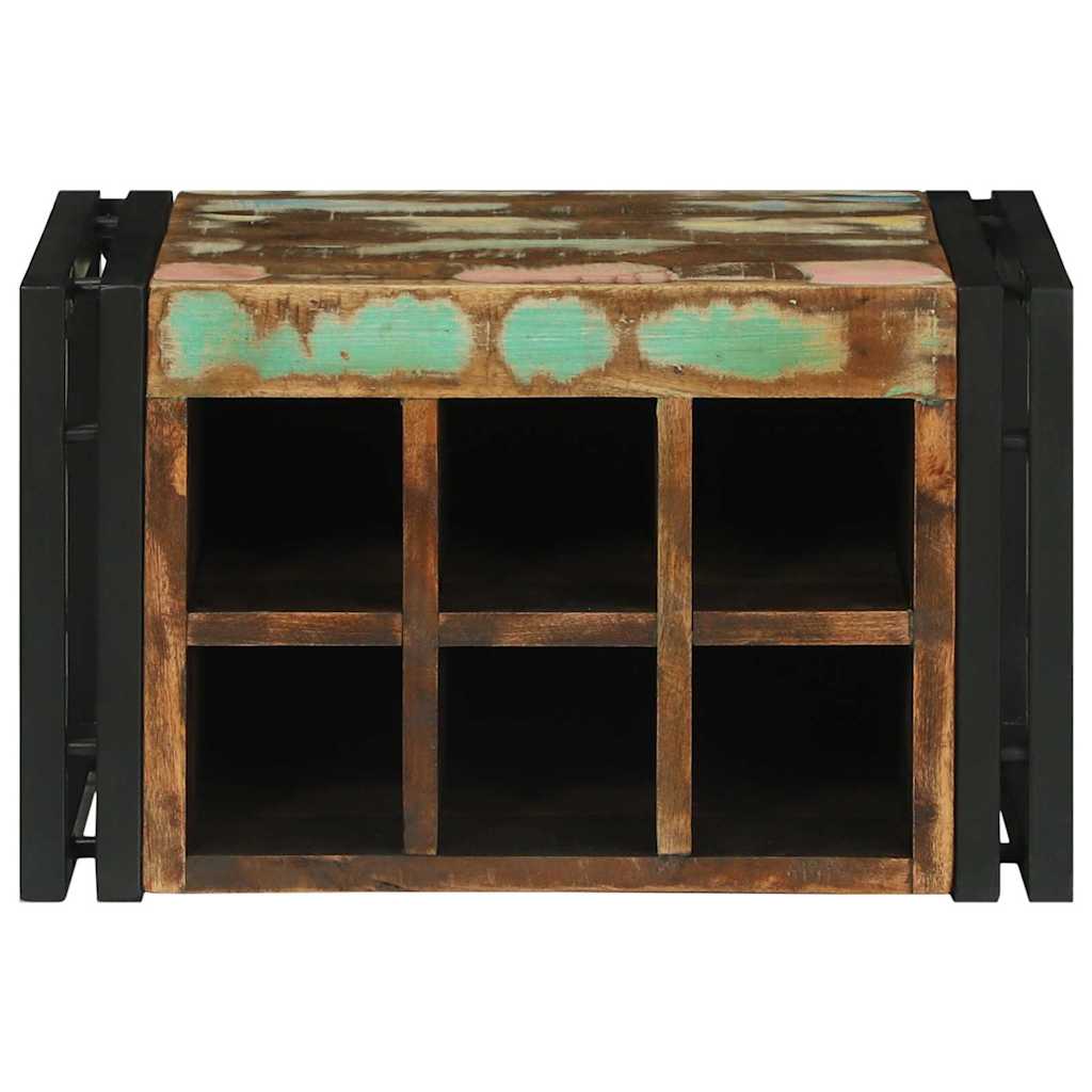 Wine Rack Multicolour 46 x 35 x 27.5 cm Solid Reclaim wood