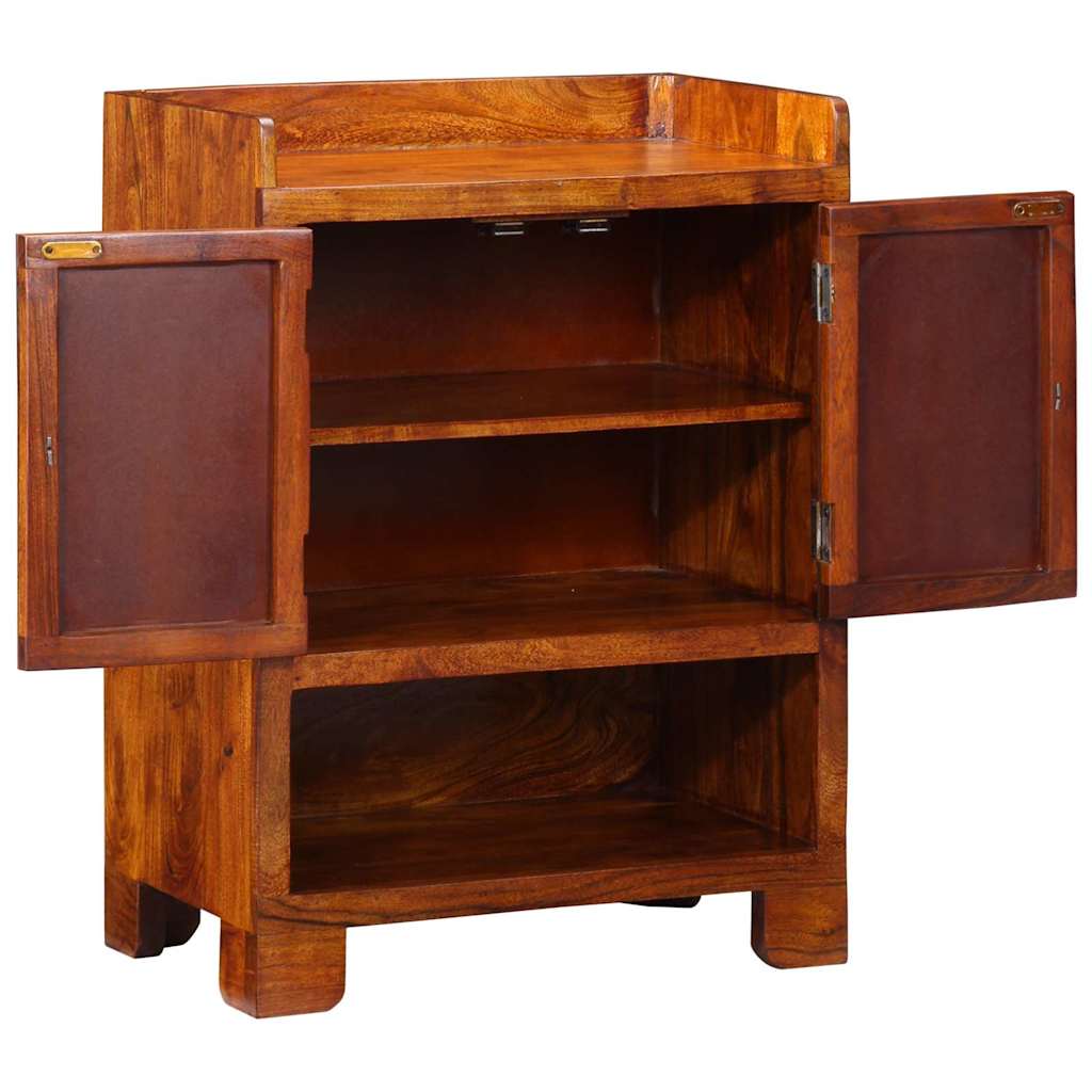 Shoe Cabinet with Door Brown 55 x 35 x 75 cm Solid Acacia wood