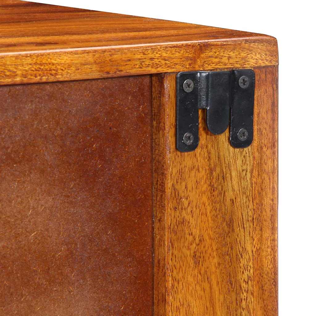 Bedside Cabinet 2 pcs Brown 40 x 35 x 35 cm Solid acacia wood