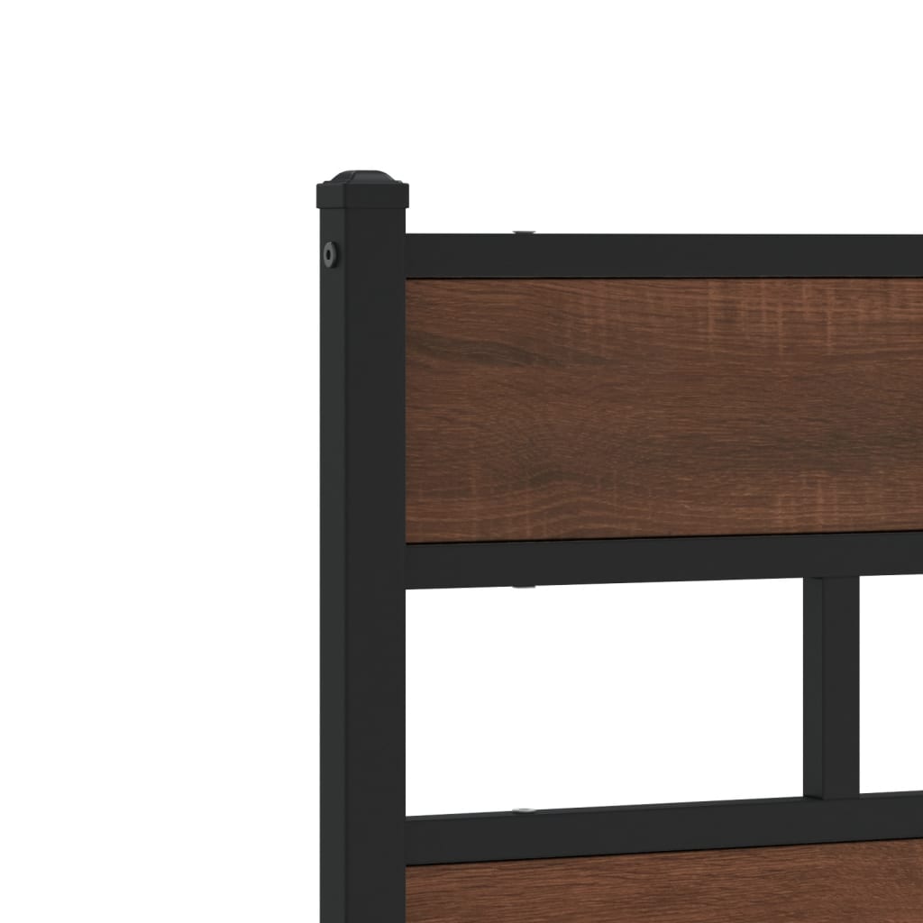 Bed Frame without Mattress with Headboard and Footboard 140x200 cm