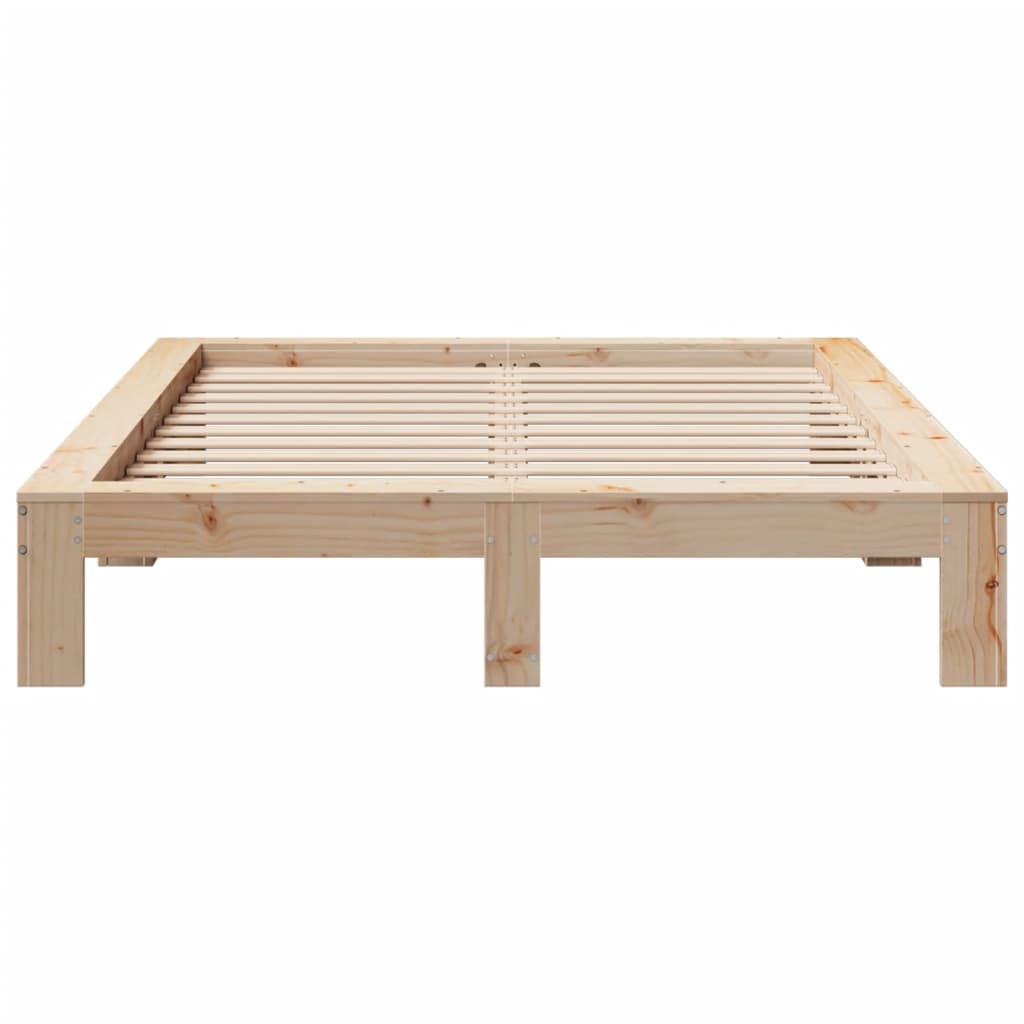 Bed Frame without Mattress 160x200 cm Solid Wood Pine