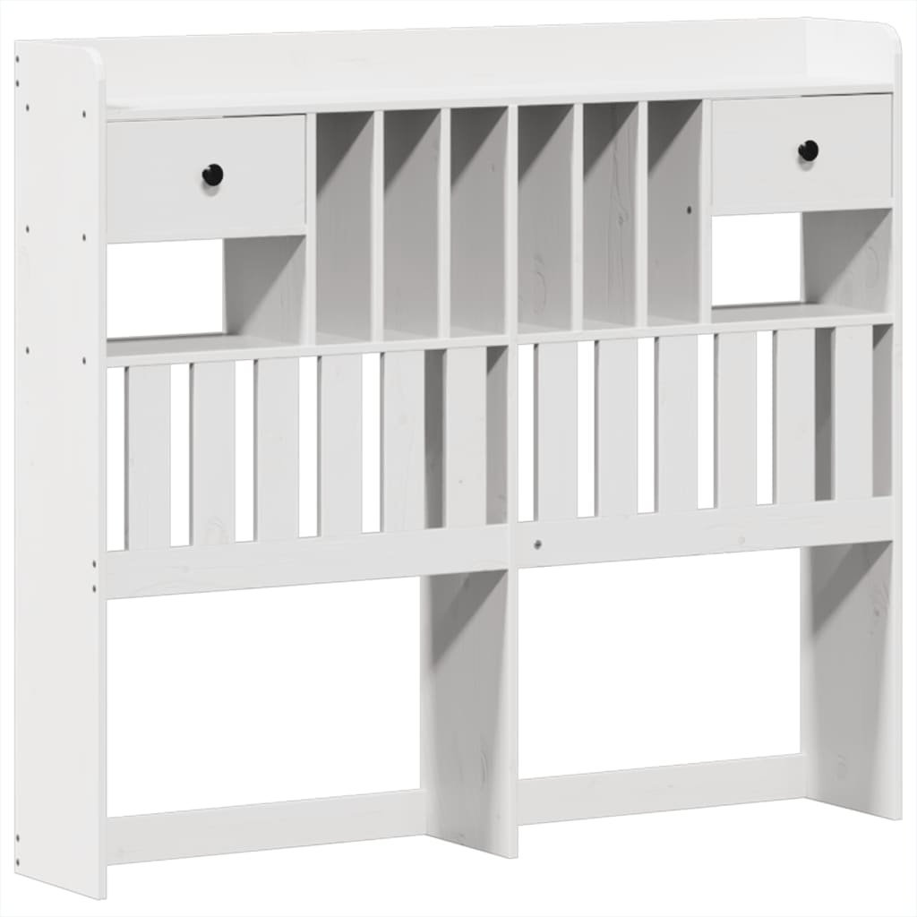Bed Frame without Mattress White 135x190 cm Solid Wood Pine