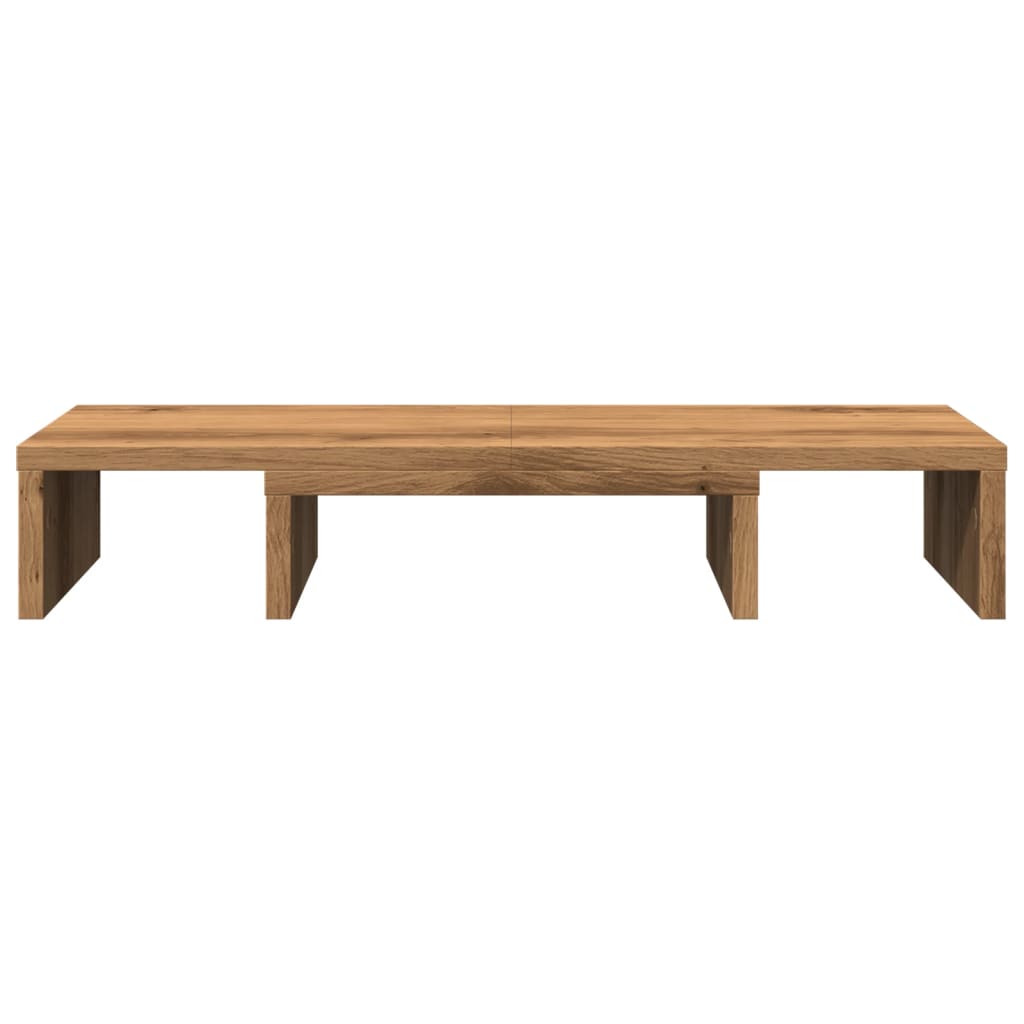 Monitor Stand Adjustable Artisian Oak 60x24x10.5 cm Engineered Wood