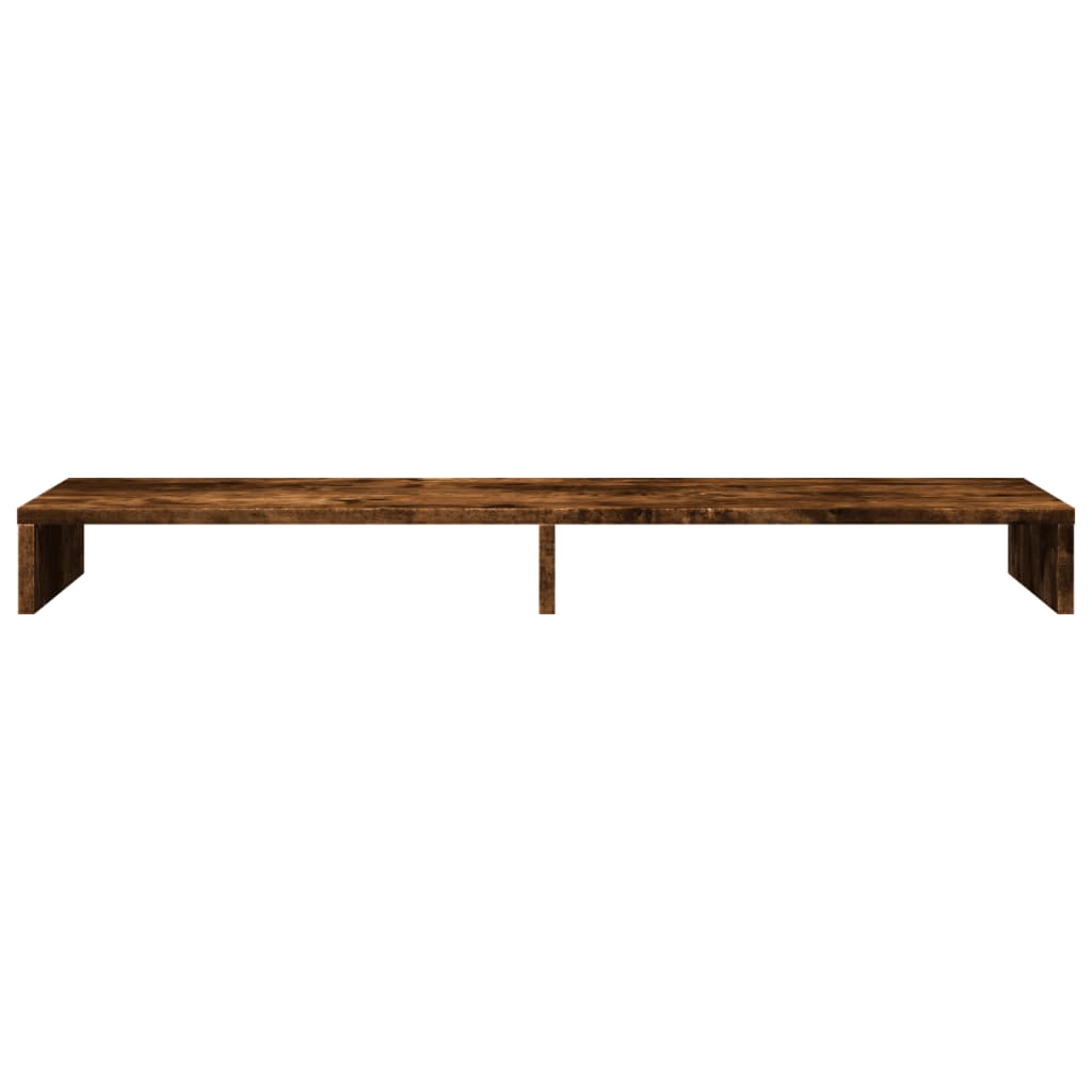 Monitor Stand Smoked Oak 100x27x10 cm Engineered Wood