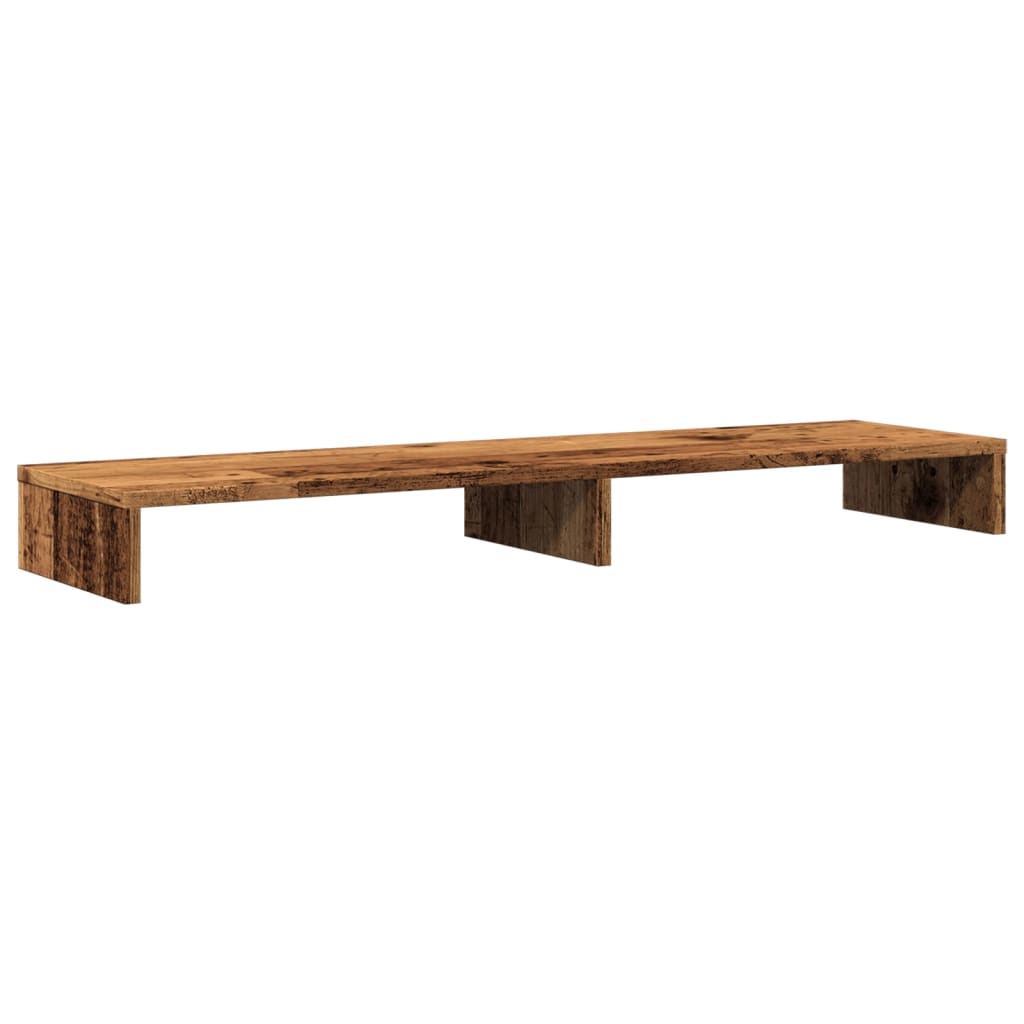 Monitor Stand Old Wood 100x27x10 cm Engineered Wood