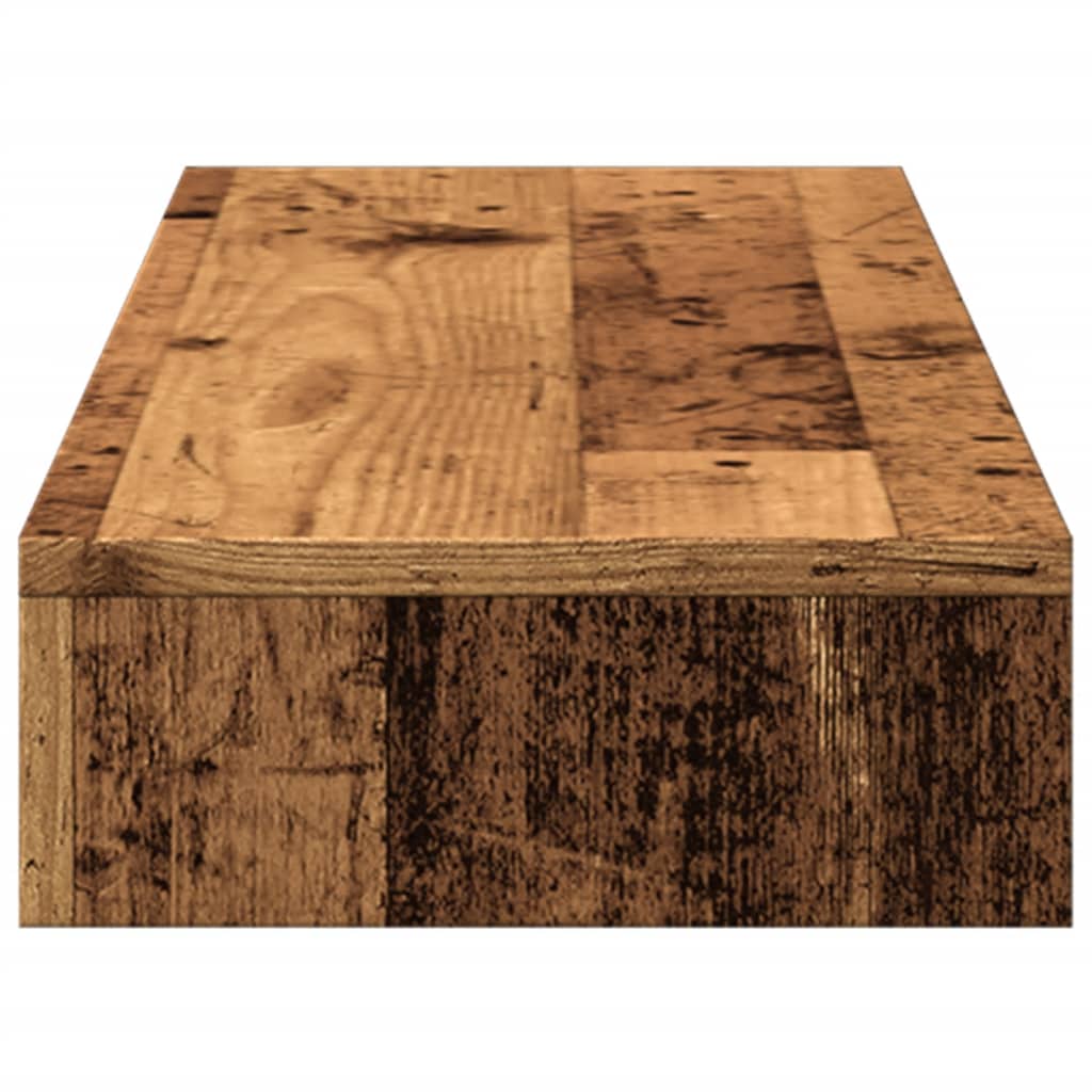 Monitor Stand Old Wood 100x27x10 cm Engineered Wood