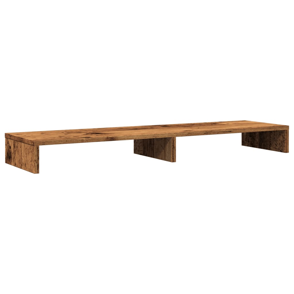 Monitor Stand Old Wood 100x27x10 cm Engineered Wood