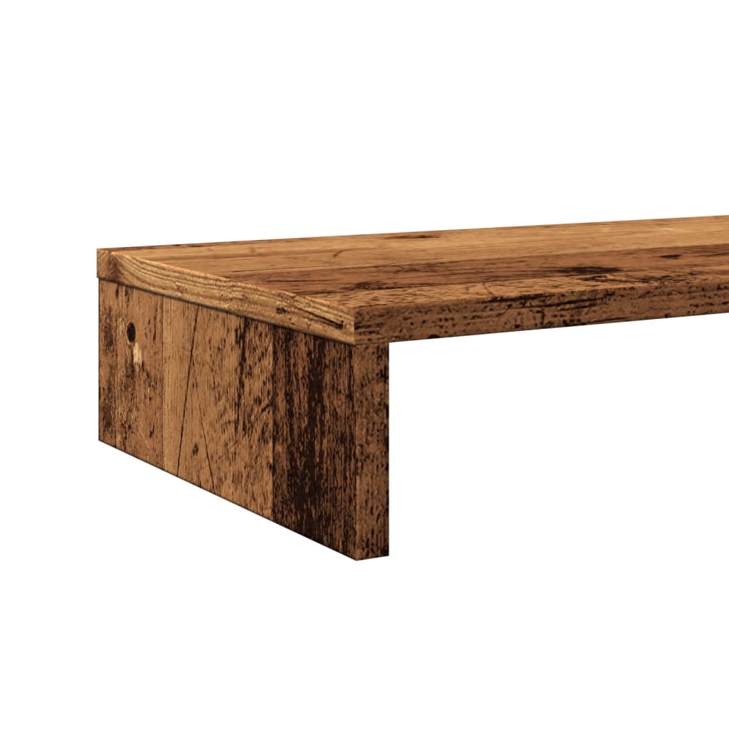 Monitor Stand Old Wood 100x27x10 cm Engineered Wood