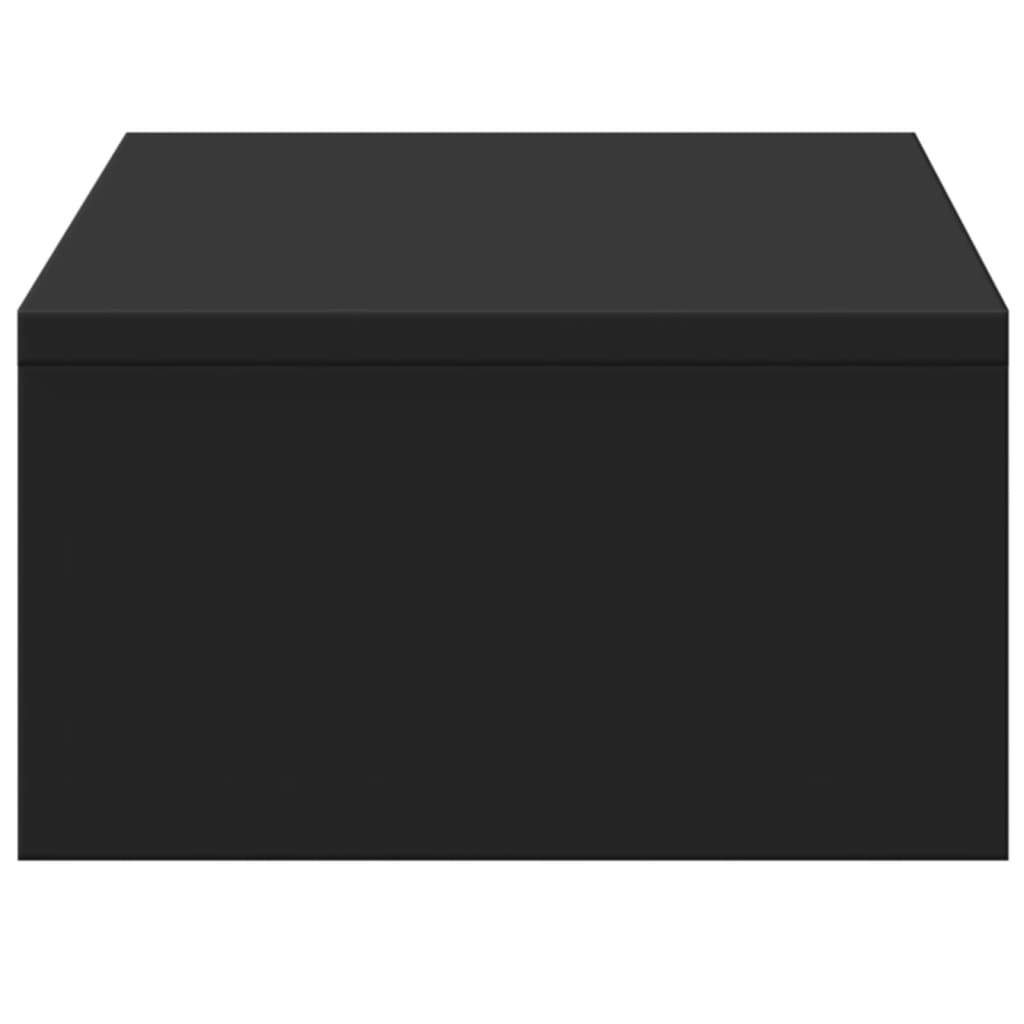 Monitor Stand with Drawers Black 50x27x15 cm Engineered Wood