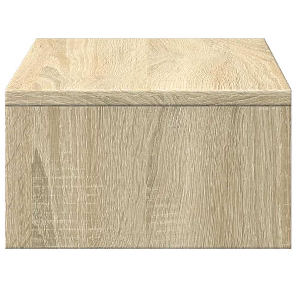 Monitor Stand with Drawers Sonoma Oak 50x27x15 cm Engineered Wood