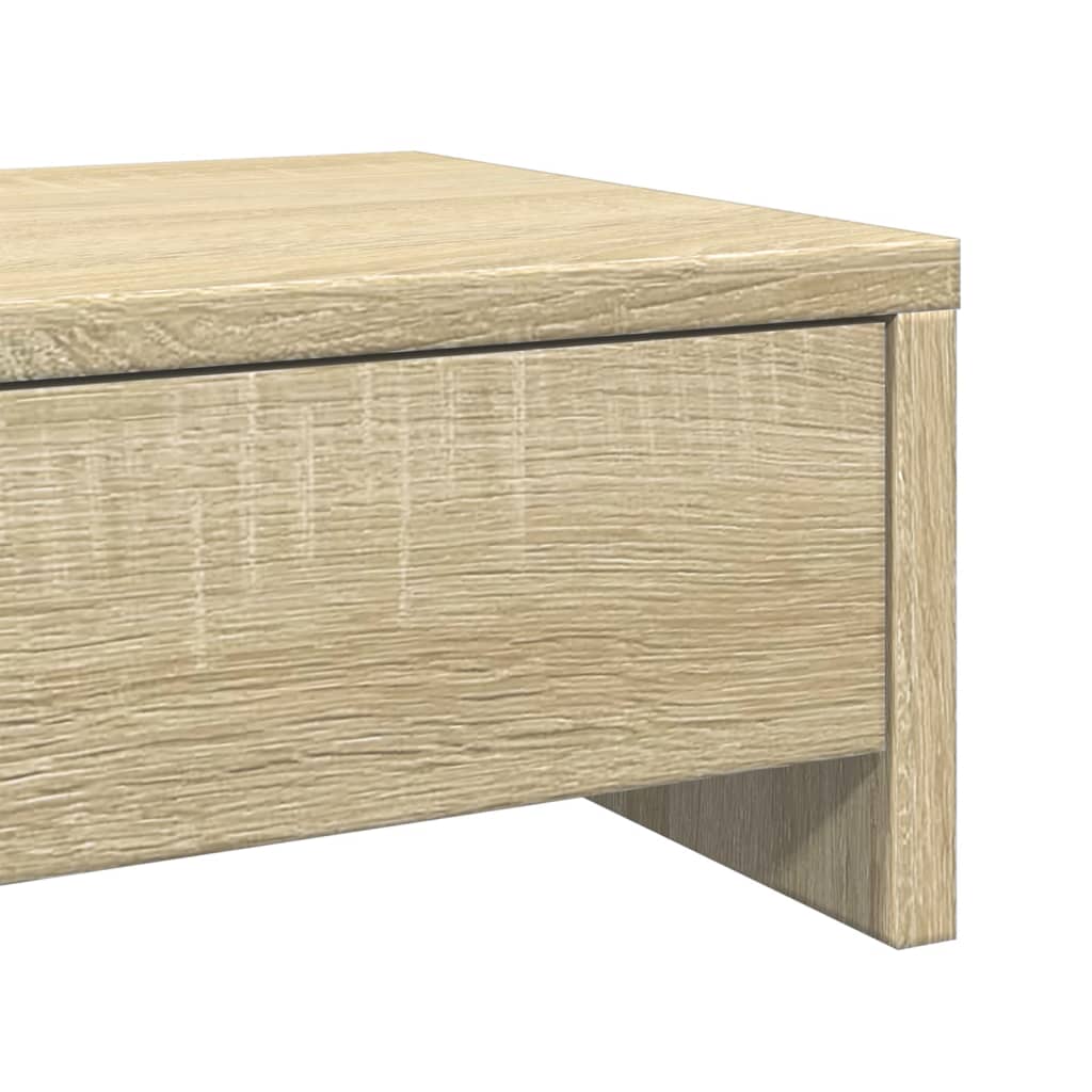 Monitor Stand with Drawers Sonoma Oak 50x27x15 cm Engineered Wood